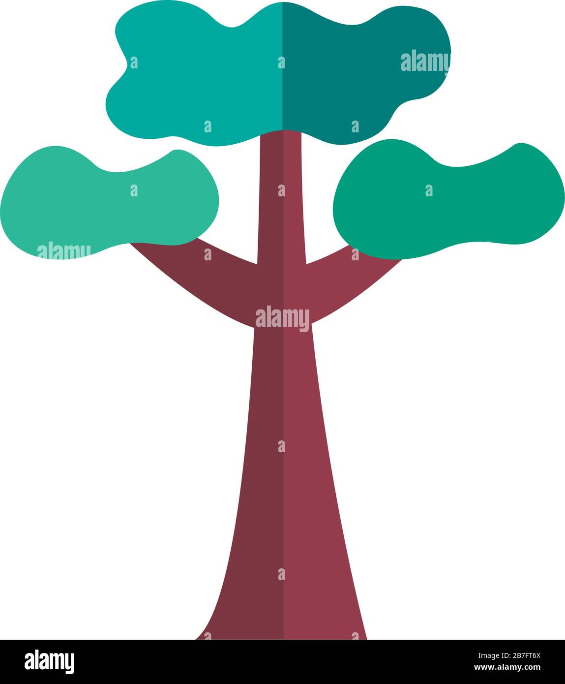 leafless tree plant flat style icon Stock Vector Image & Art - Alamy