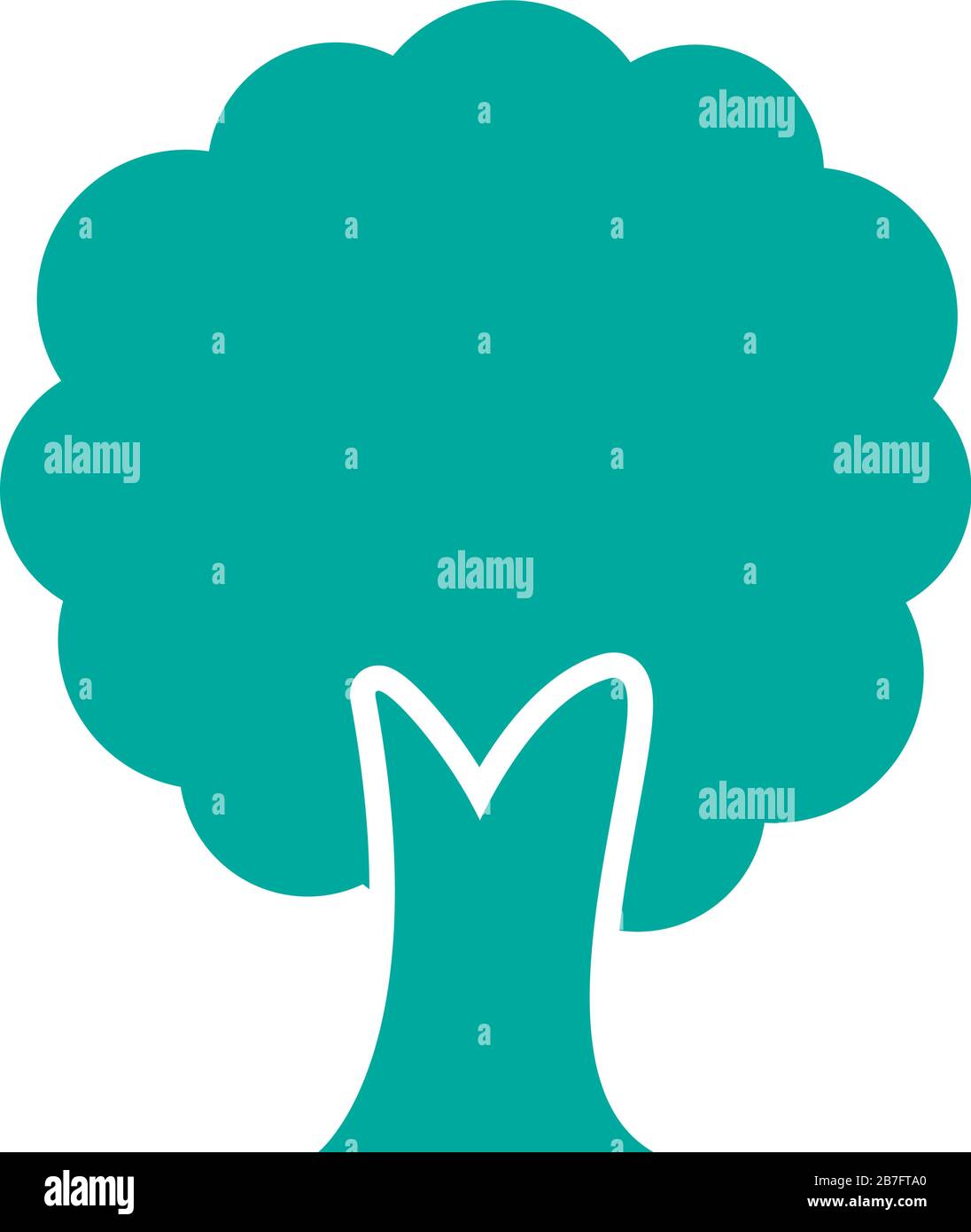tree plant forest silhouette style icon Stock Vector Image & Art - Alamy