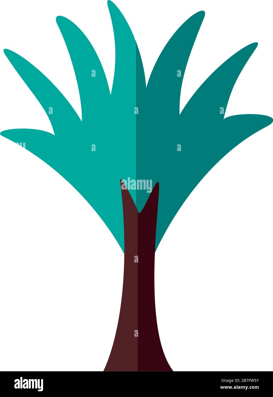 palm tree plant forest flat style icon Stock Vector Image & Art - Alamy