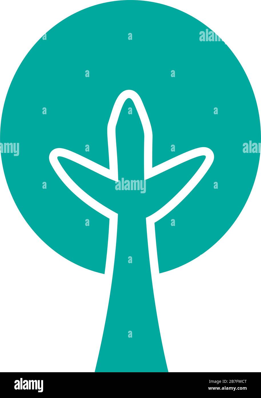 tree plant forest silhouette style icon Stock Vector Image & Art - Alamy
