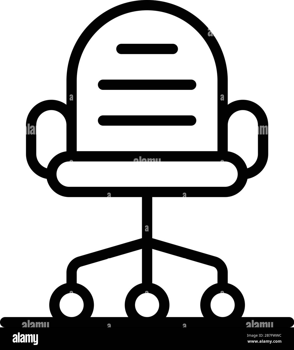 Office chair icon, outline style Stock Vector Image & Art Alamy
