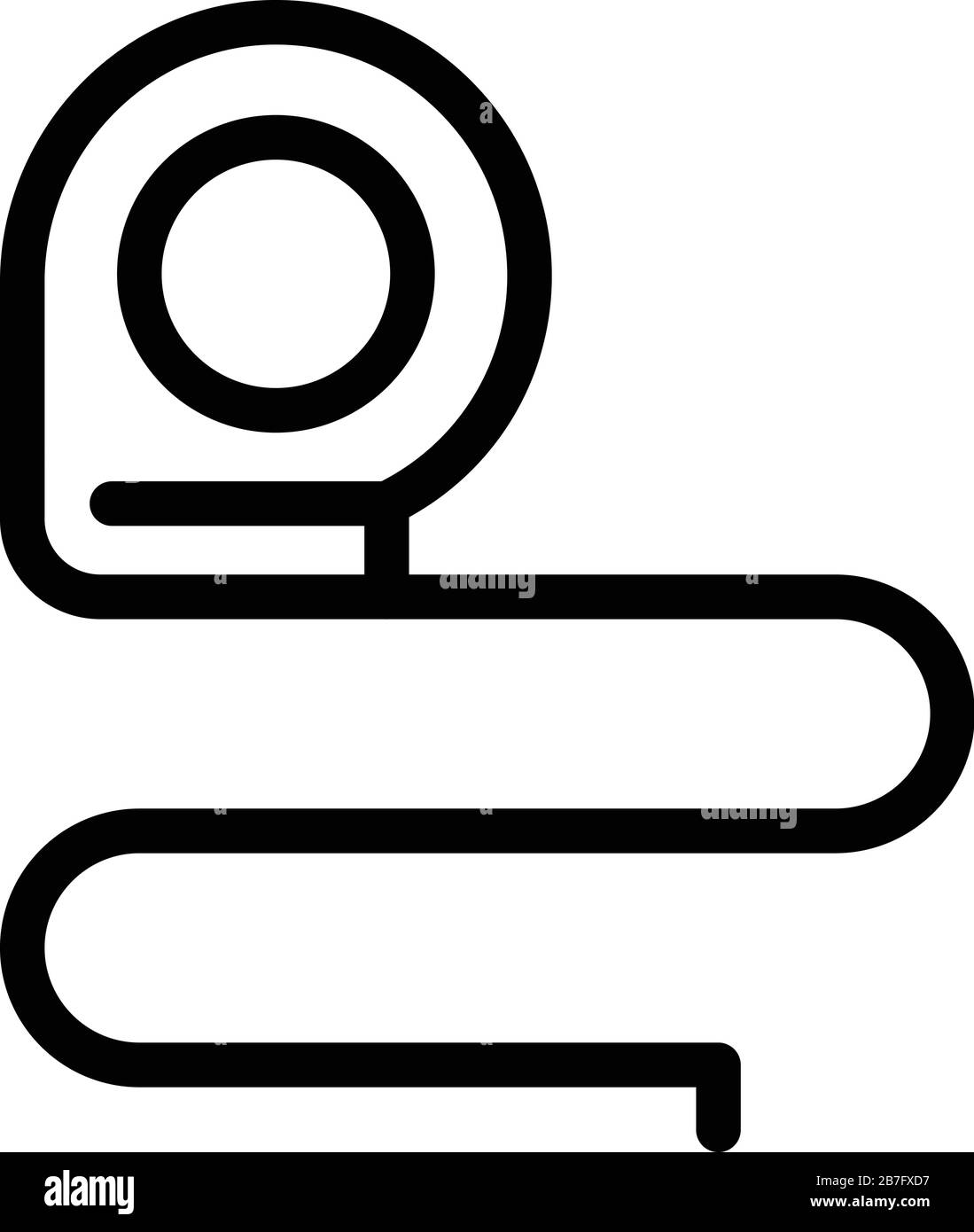 Construction ruler icon, outline style Stock Vector Image & Art - Alamy