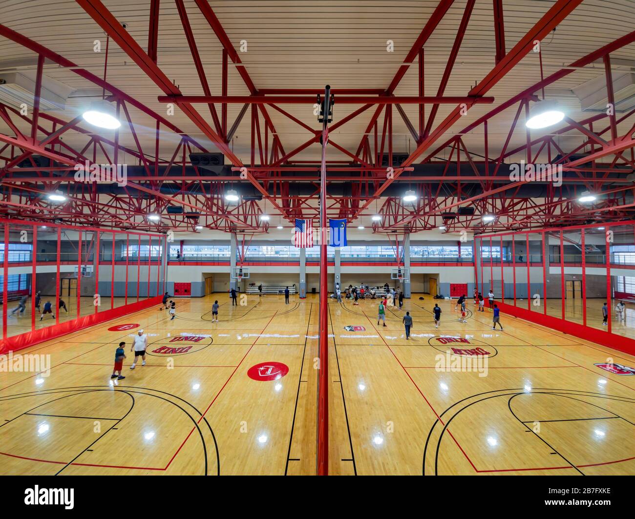 Las Vegas, FEB 27, 2020 - Basketball court of the Student Recreation and  Wellness Center Stock Photo - Alamy