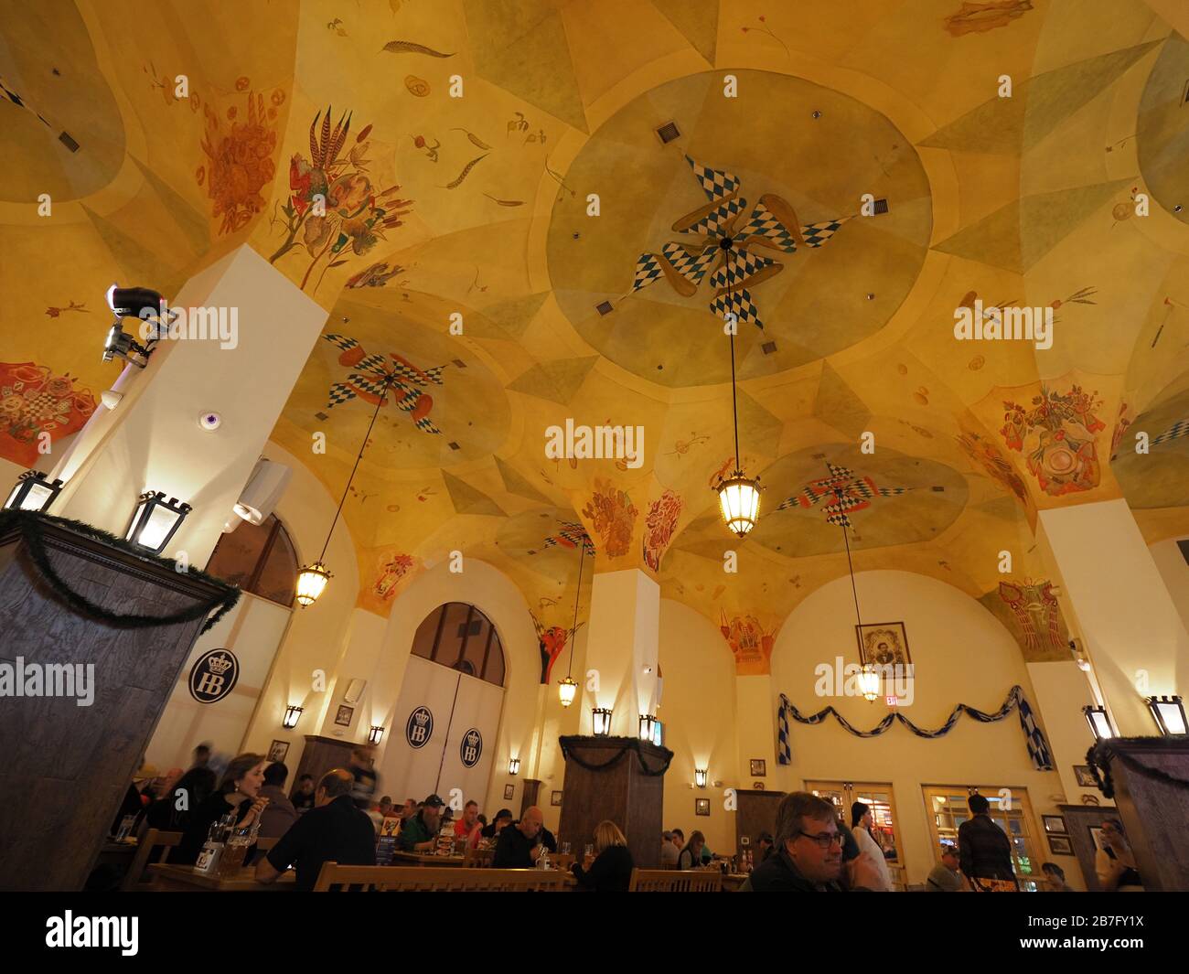 Las Vegas, MAR 1, 2020 - Interior view of the Hofbrauhaus German restaurant  Stock Photo - Alamy