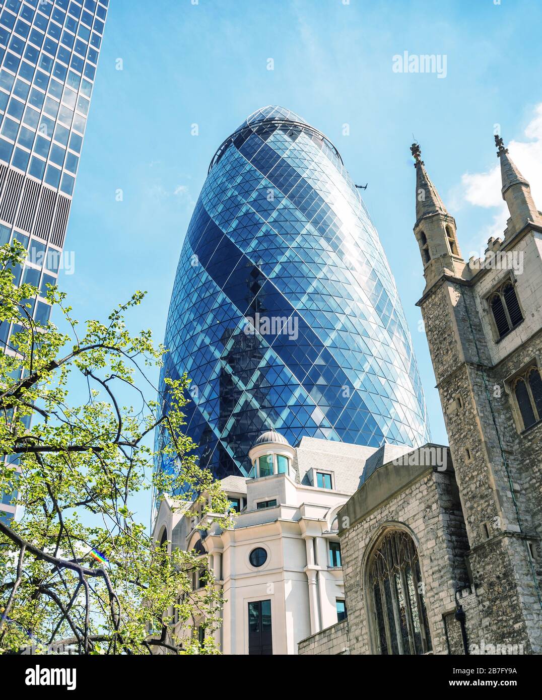 Old and modern buildings of London Stock Photo - Alamy