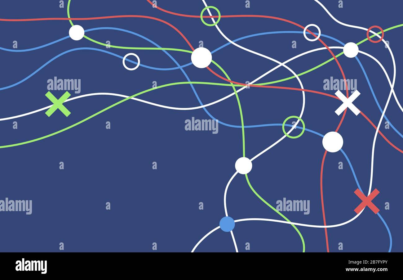 Lines tangle abstract background Stock Vector