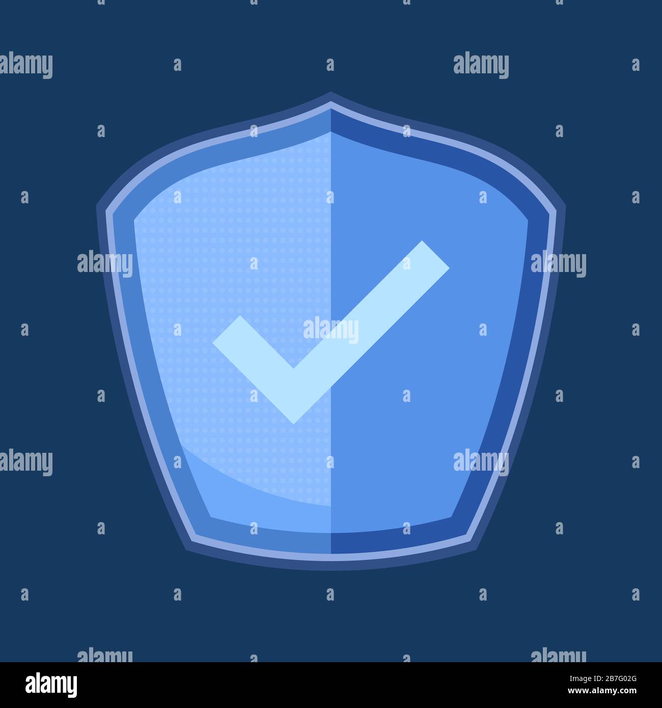 Shield check mark icon vector hi-res stock photography and images - Alamy