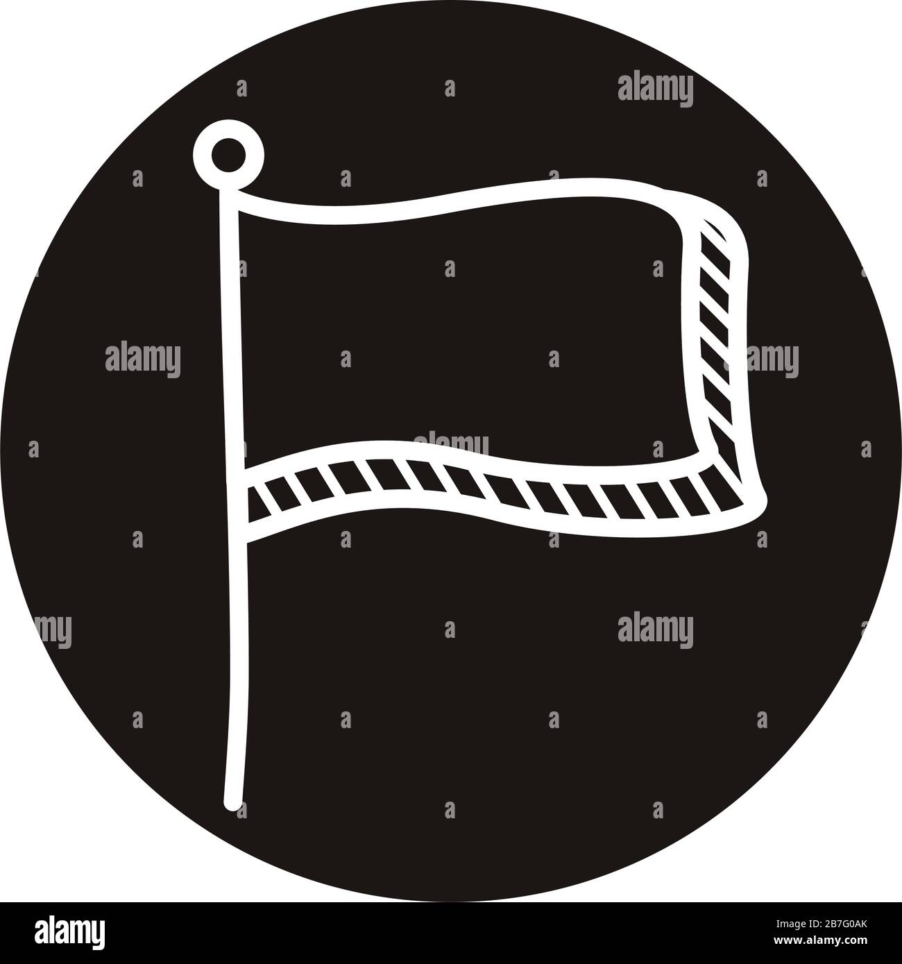 flag success doodle block style icon Stock Vector Image & Art - Alamy