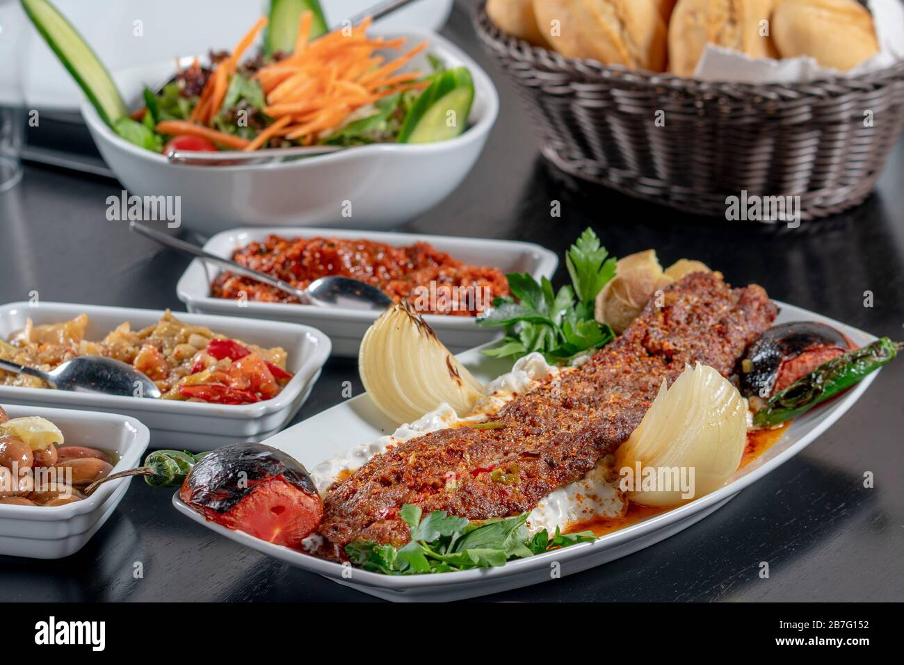 Turkish Adana Urfa Skewers Shish Kebab stock photo Stock Photo