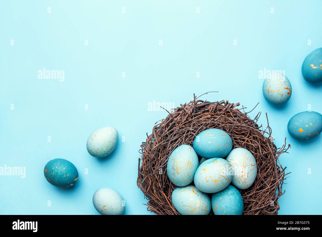 Nest Egg And Blue High Resolution Stock Photography and Images - Alamy