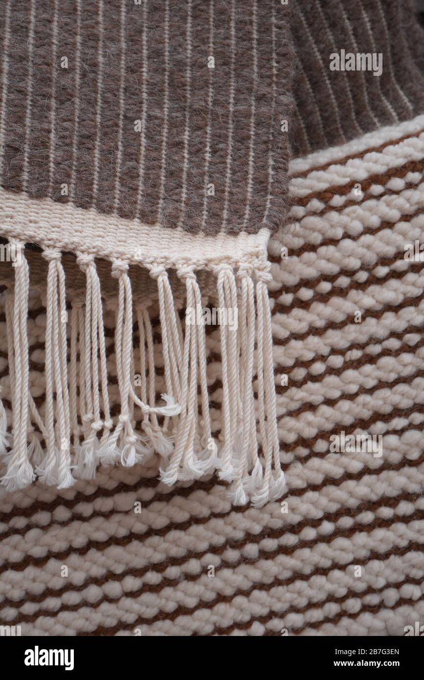 Rug made out of llama wool Stock Photo Alamy