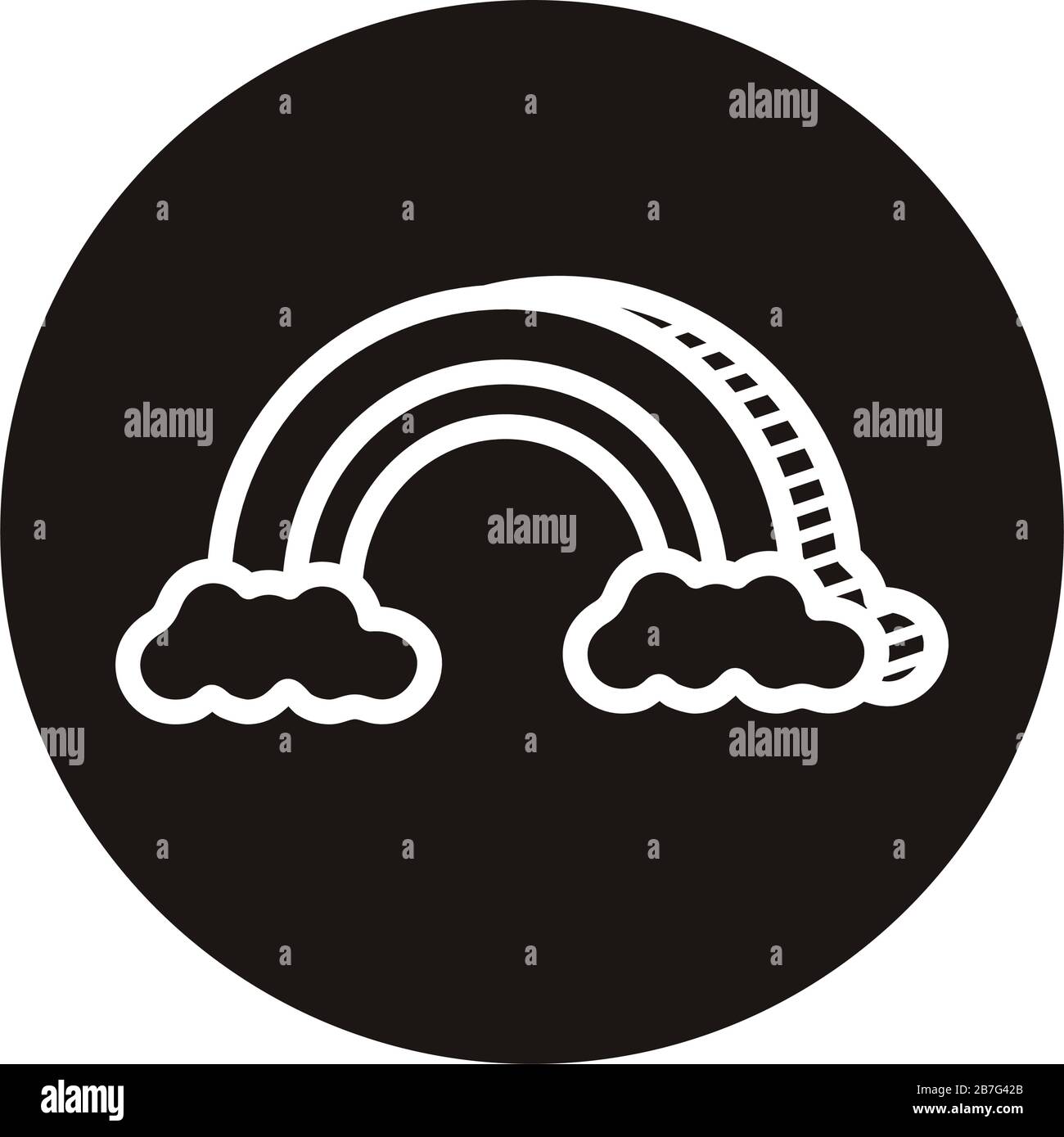 cute rainbow doodle block style icon Stock Vector Image & Art - Alamy