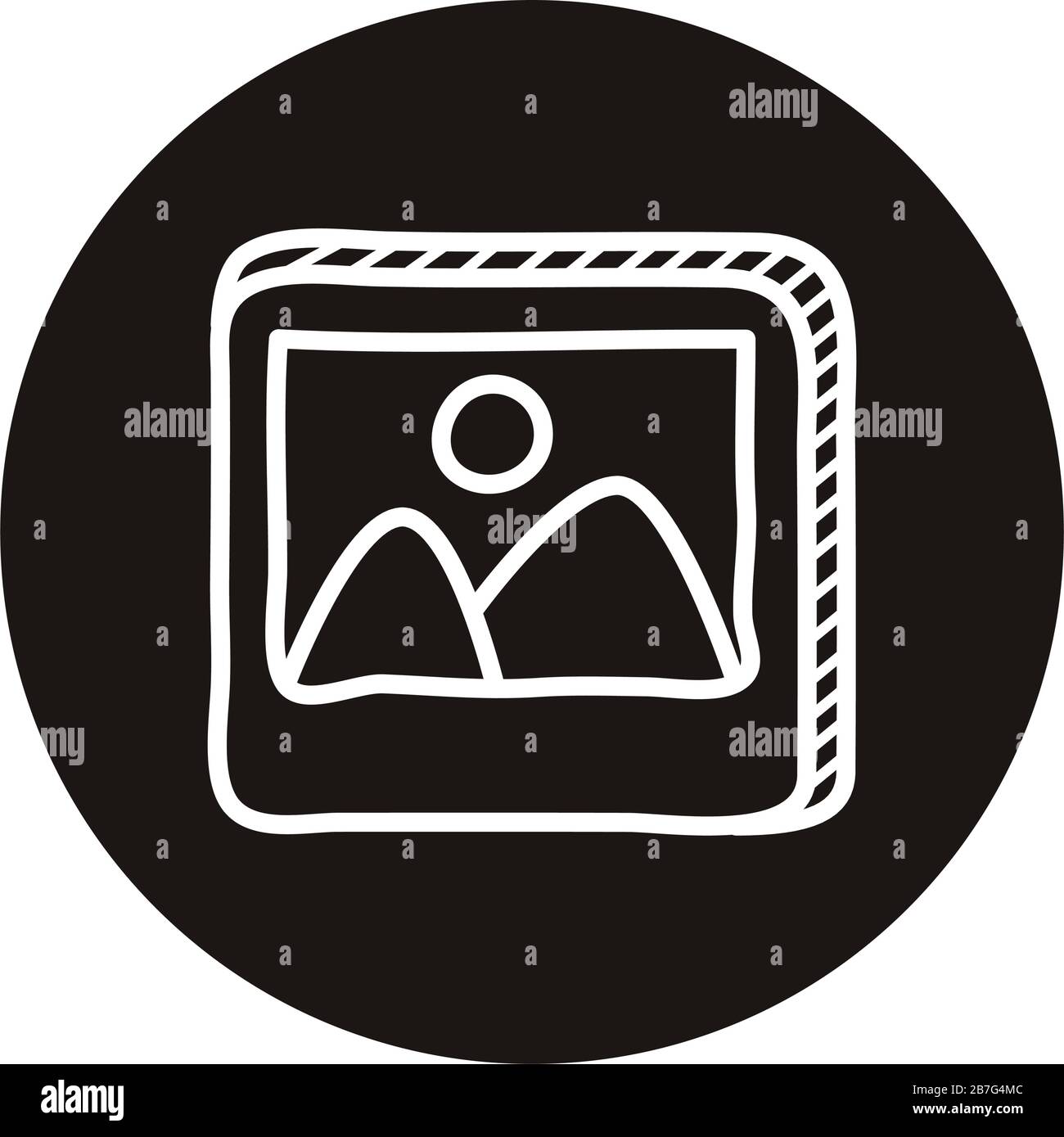 picture file doodle block style icon Stock Vector Image & Art - Alamy
