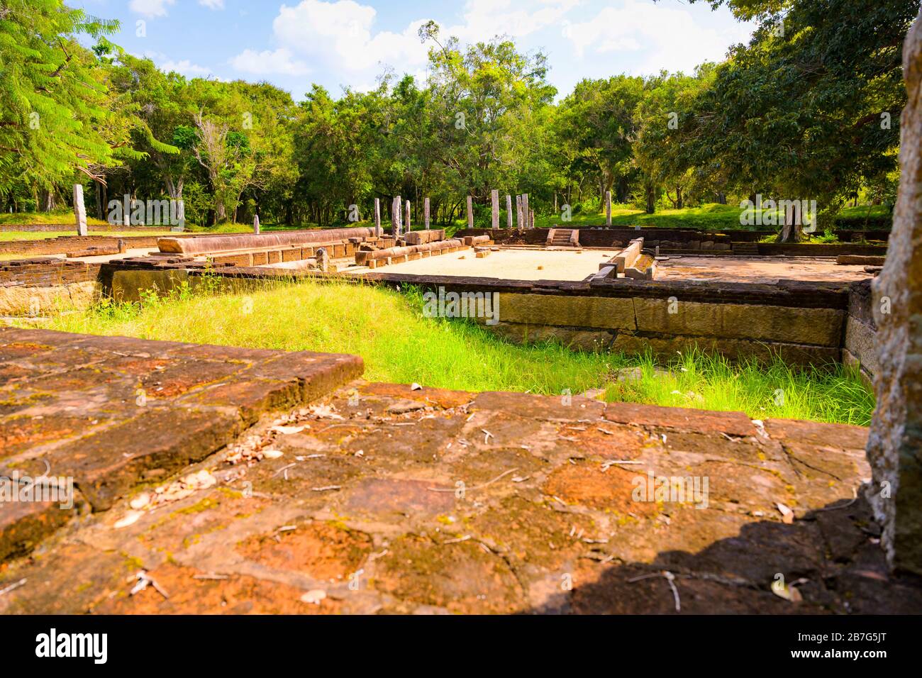 Sri Lanka Cultural Triangle Anuradhapura Ruins Mahapali Refectory Part ...