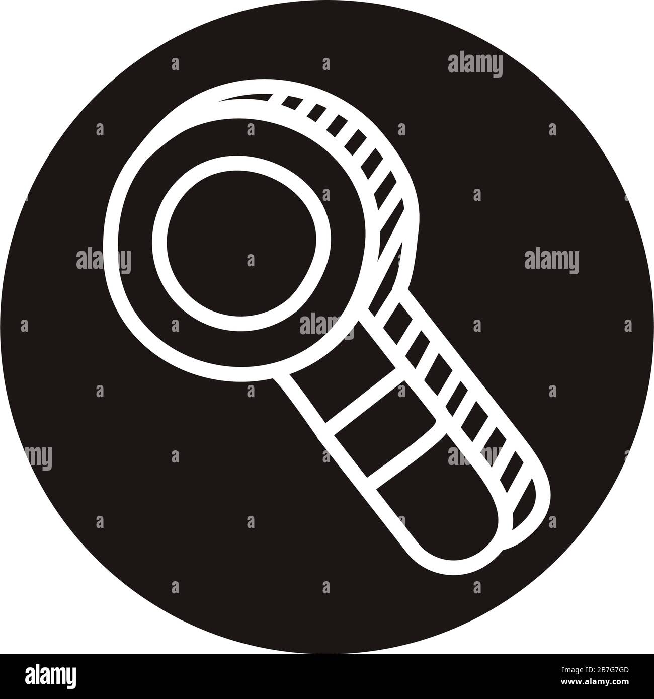 magnifying glass doodle block style icon Stock Vector Image & Art - Alamy