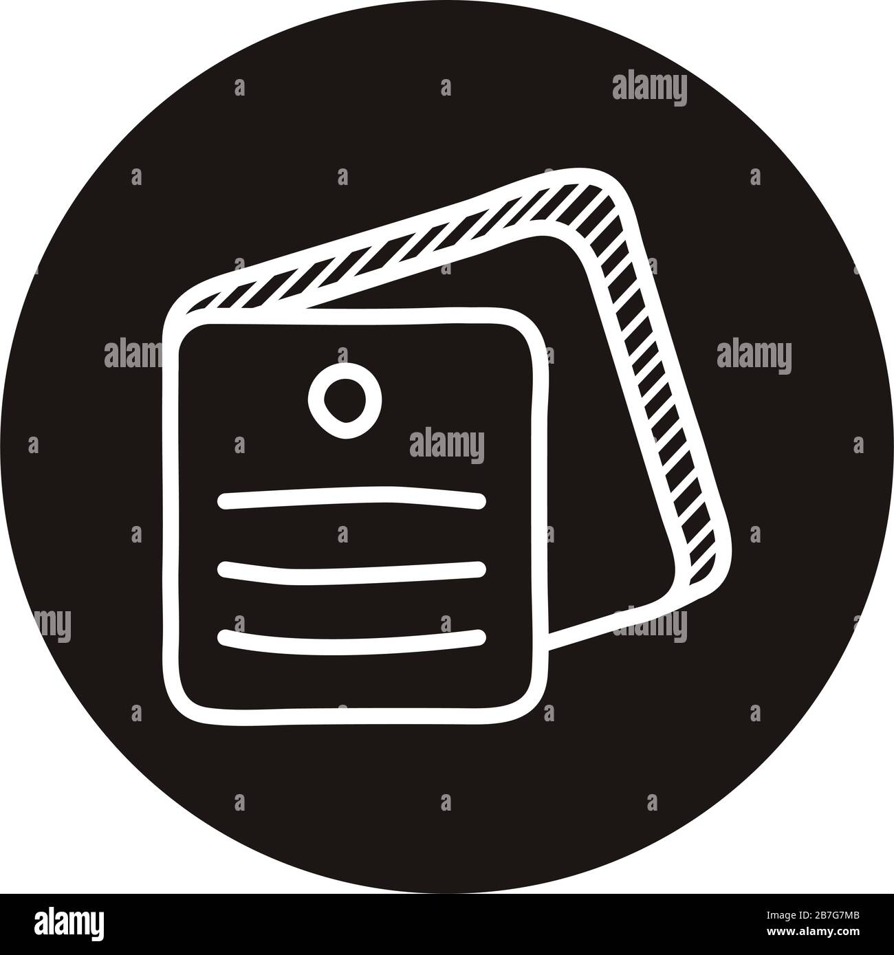 notes documents doodle block style icon Stock Vector Image & Art - Alamy