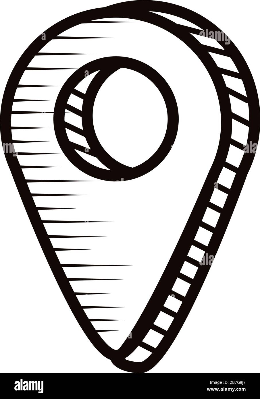 pin location doodle line style icon Stock Vector Image & Art Alamy