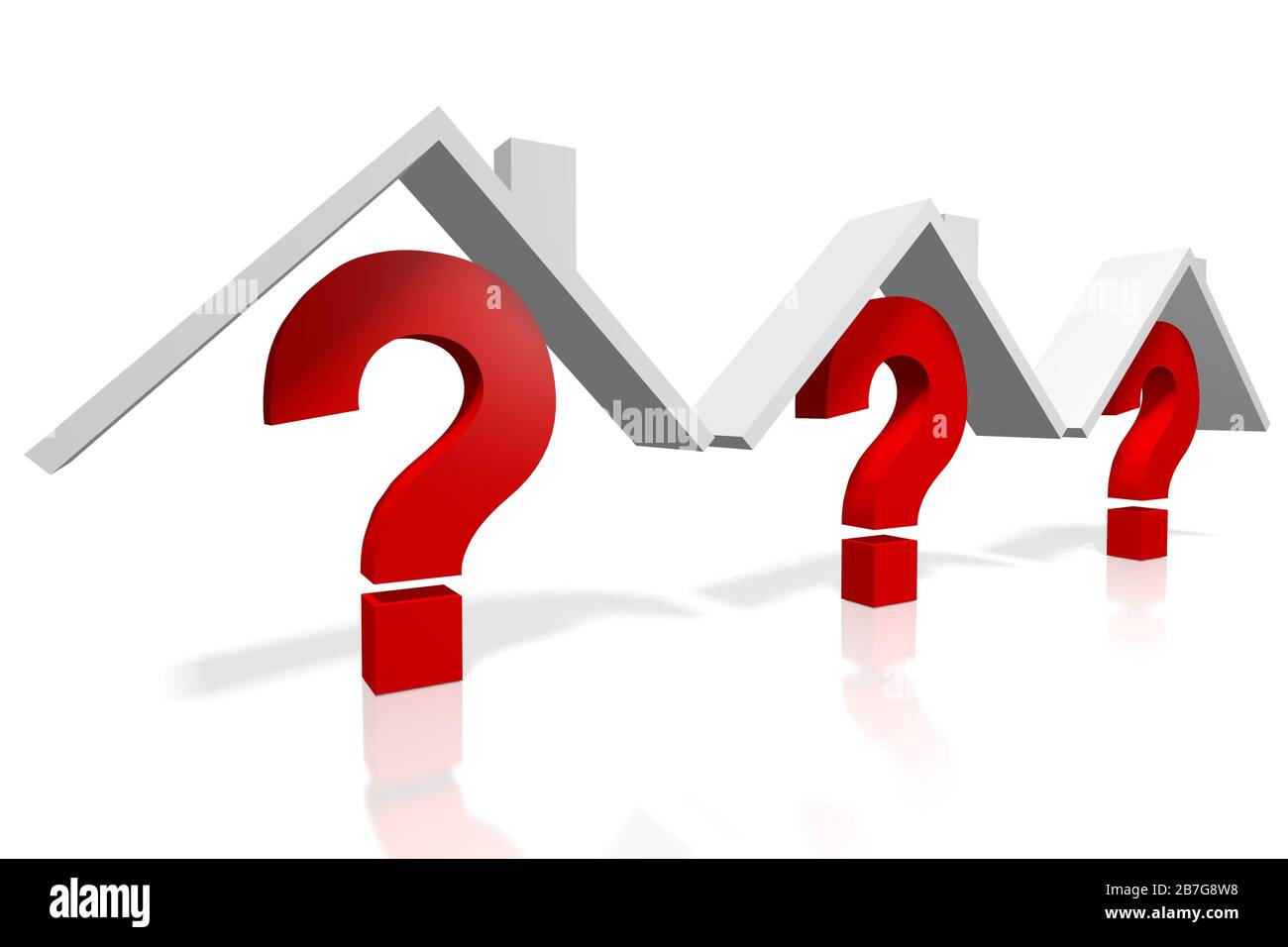 3D housing issues concept Stock Photo - Alamy