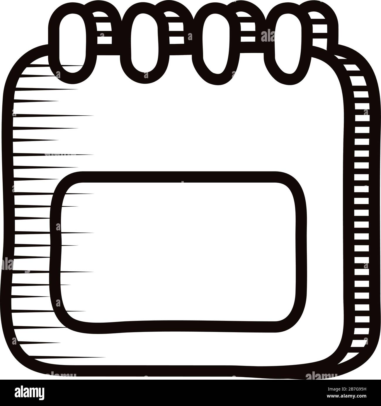 Doodle calendar schedule icon Stock Vector Images - Alamy