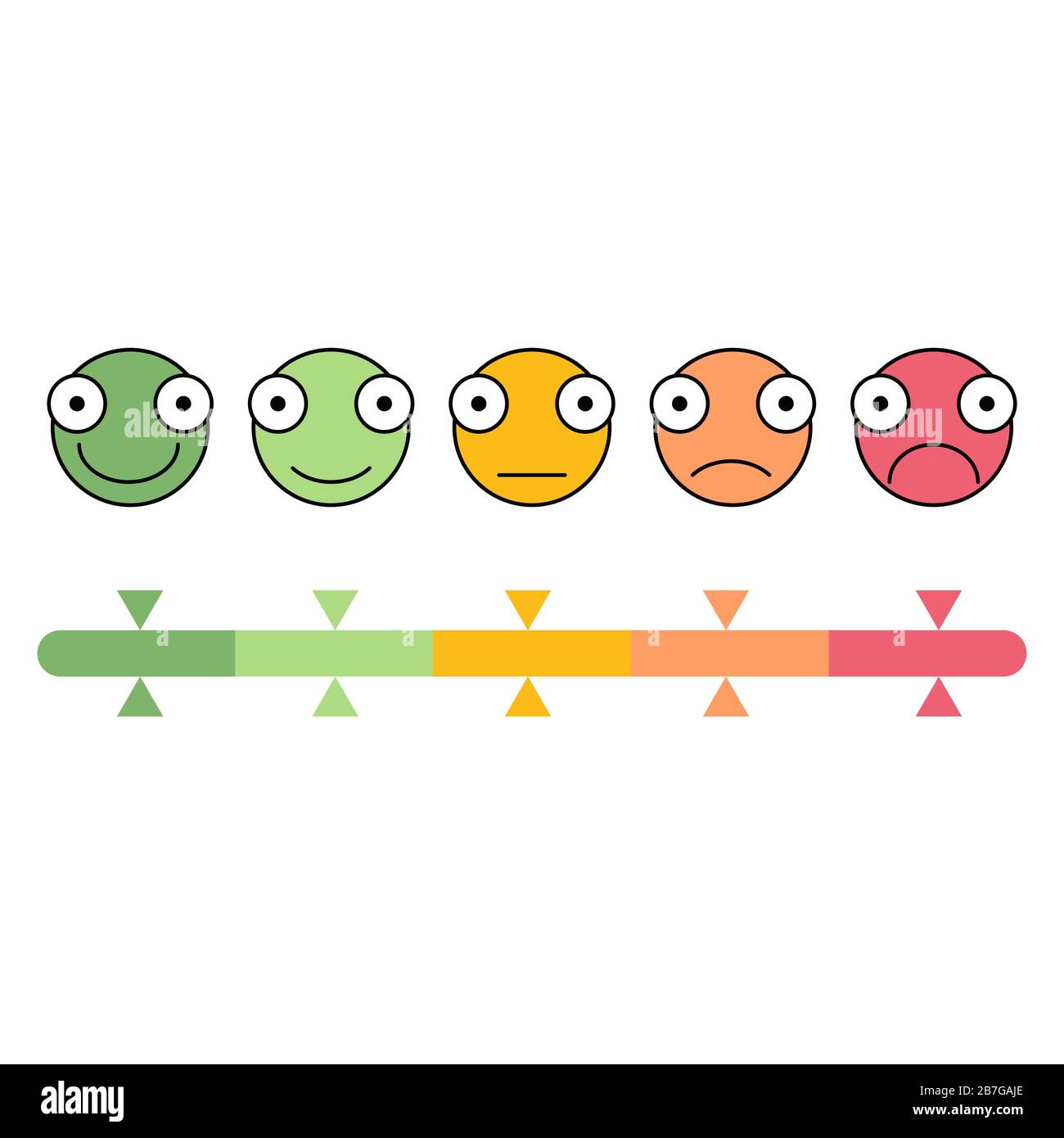 Feedback design concept and emotions vector illustration Stock Vector ...