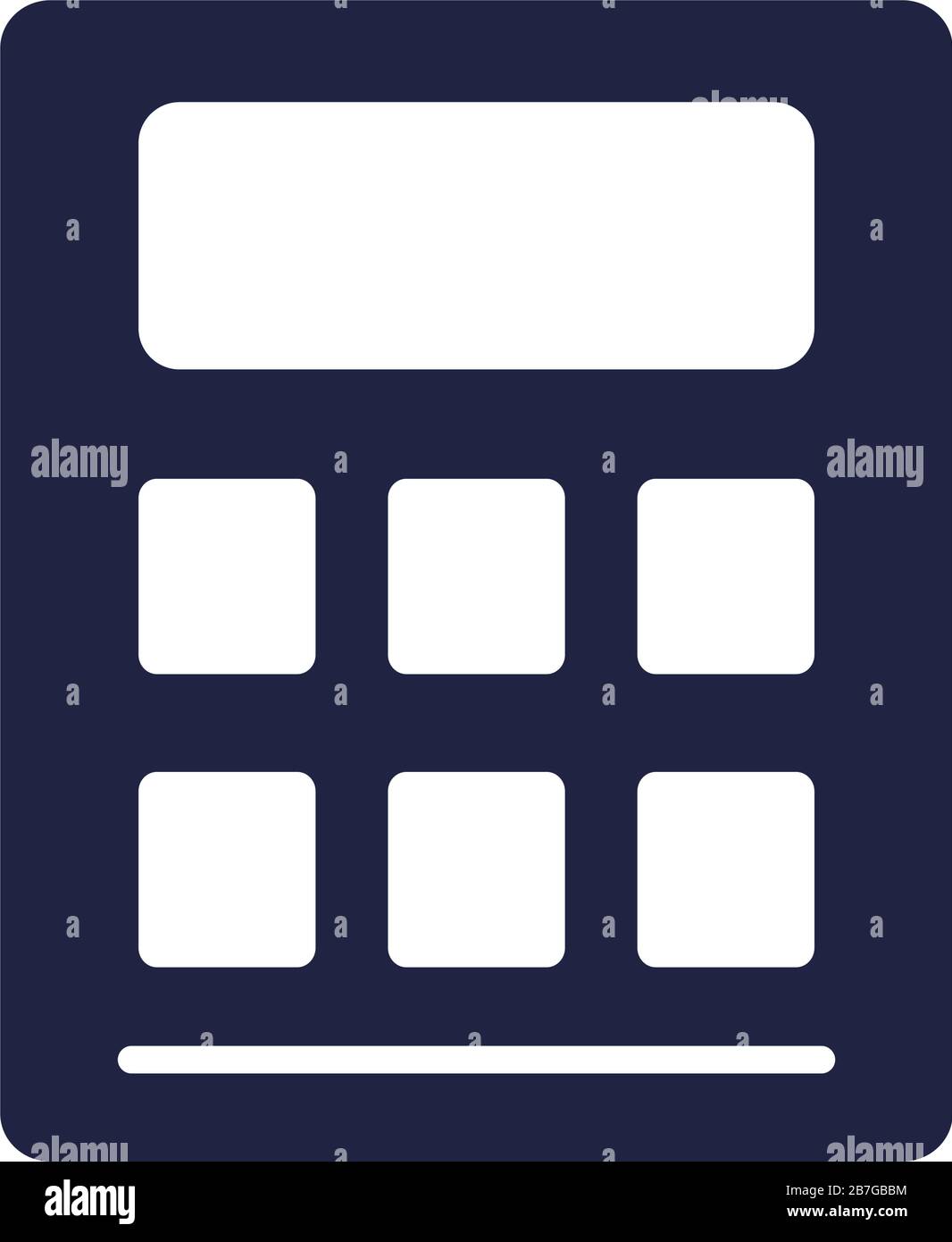 calculator math device silhouette style Stock Vector Image & Art - Alamy