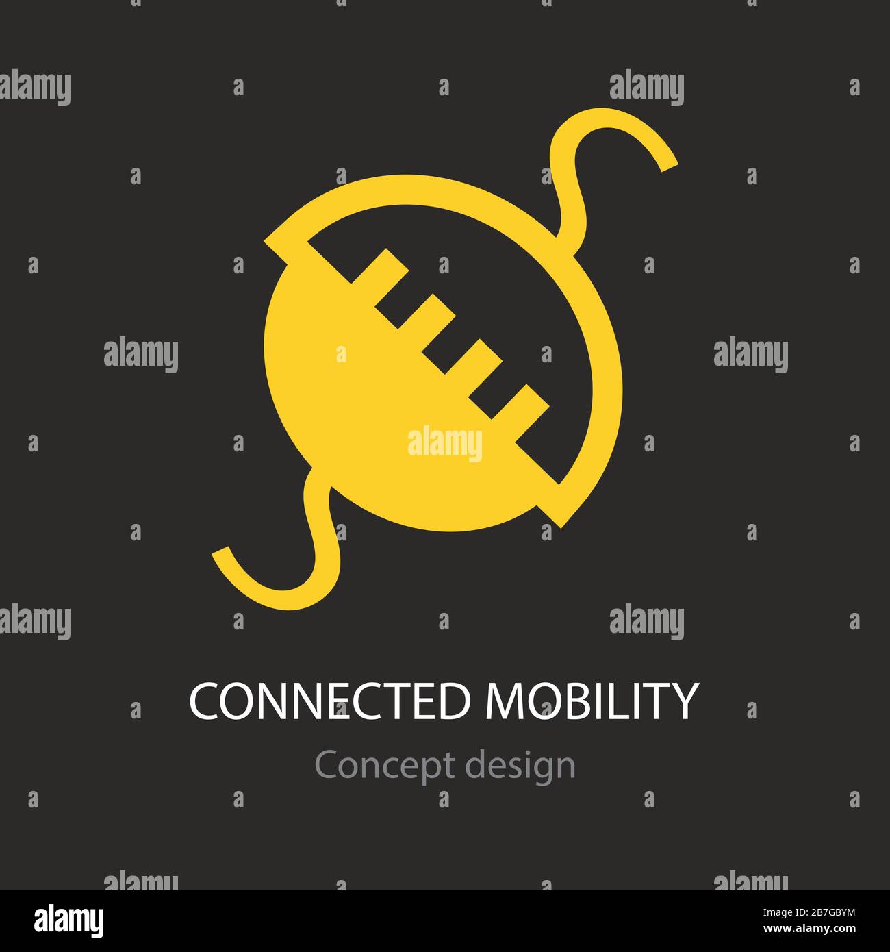 Connected mobility busines icon concept design Stock Vector