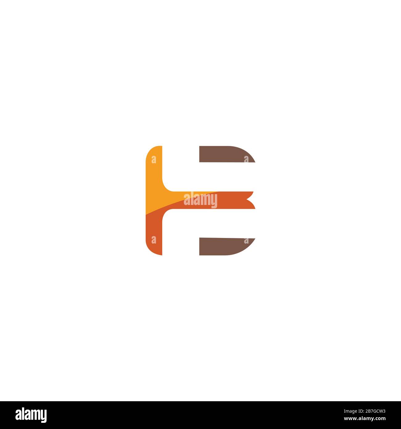 Initial letter bh logo or hb logo vector design templates Stock Vector