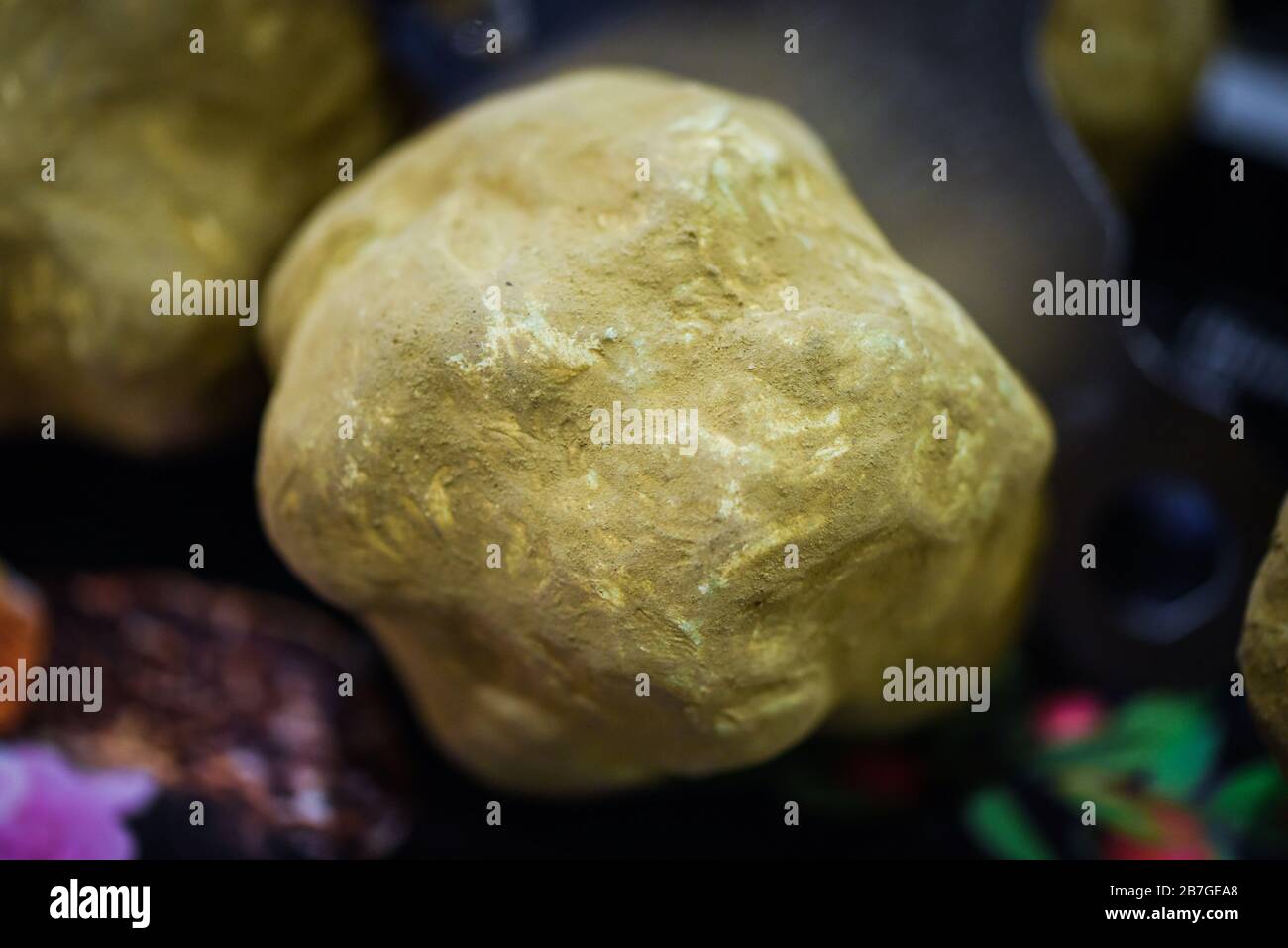 fresh truffles close up view Stock Photo
