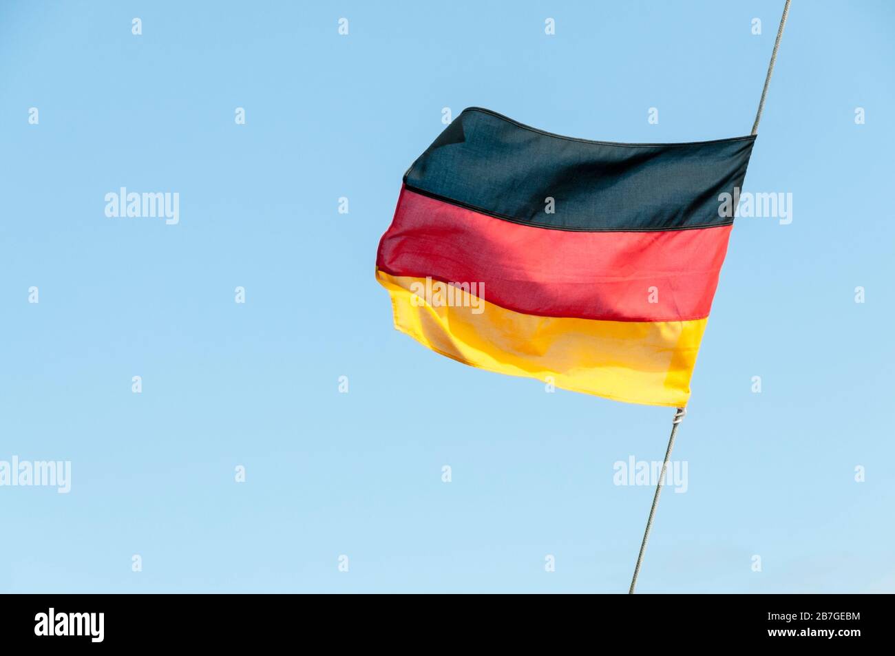 The German flag. Stock Photo