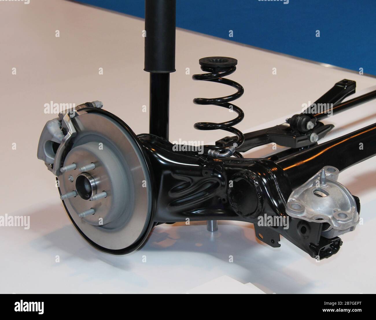 Cutaway Display of a Vehicle Brake and Suspension Unit Stock Photo Alamy