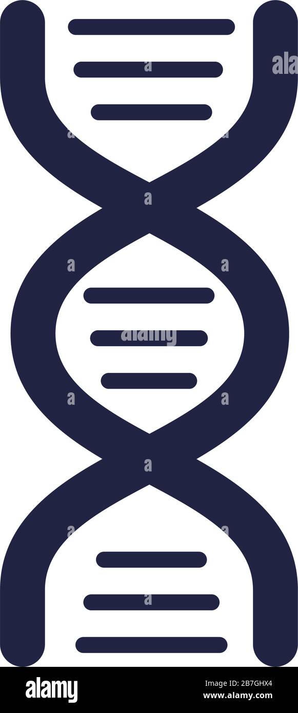 dna molecule structure silhouette style Stock Vector Image & Art - Alamy