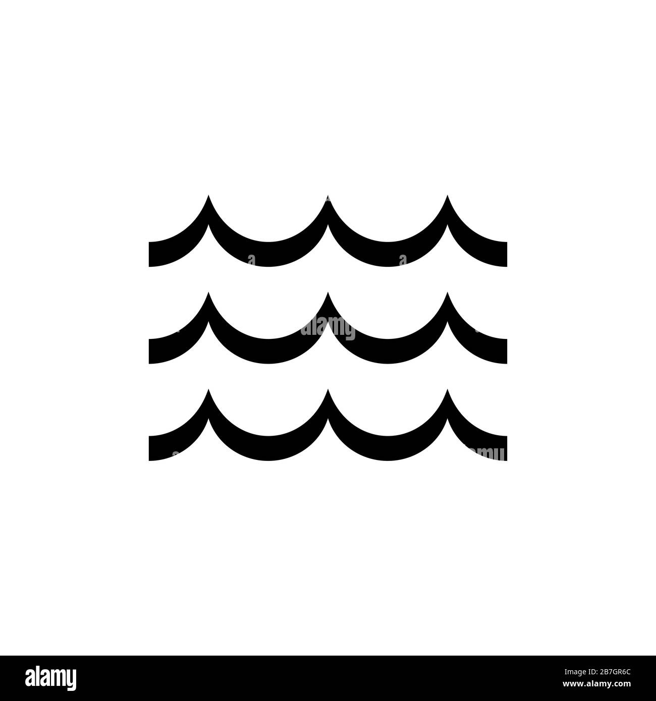 Ocean wave abstract water logo vector Black and White Stock Photos ...