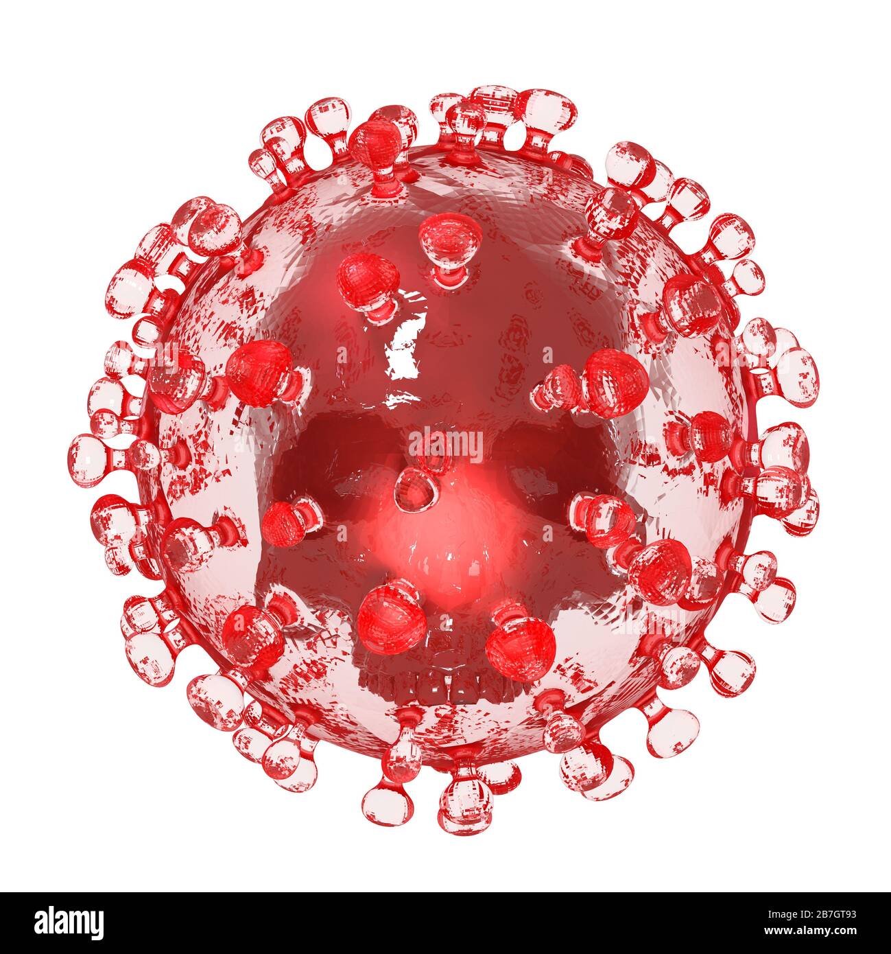 Artistic 3D illustration of the coronavirus sars-cov-2 Stock Photo - Alamy