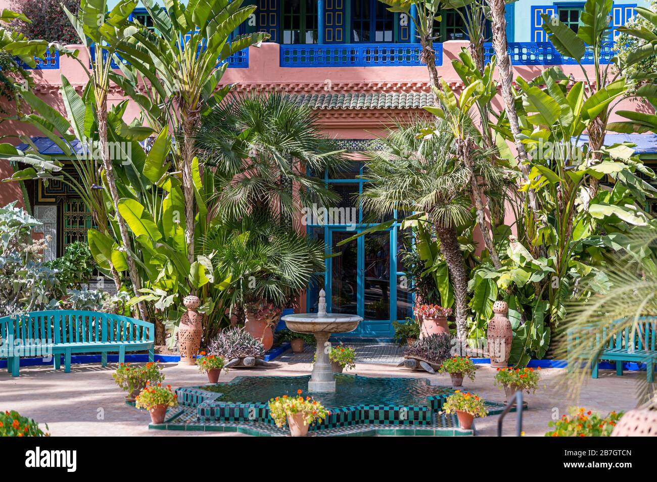 Jardin Majorelle in Marrakesh. Morocco Stock Photo - Alamy