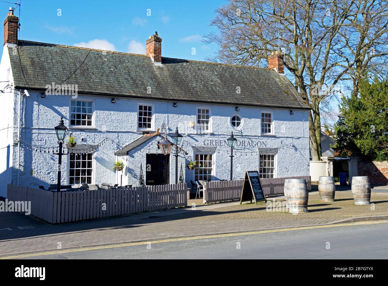 The Green Dragon pub in the village of Welton, East Yorkshire, England