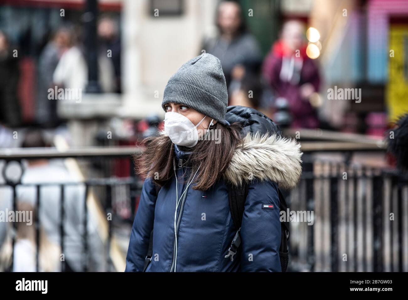 Travellers Take Precautions By Wearing Face Masks In The West End Of ...