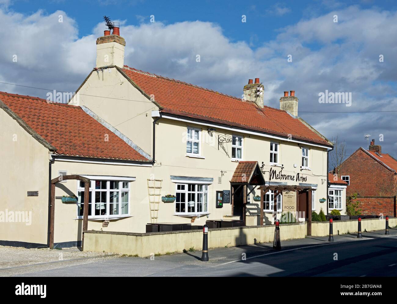 The Melbourne Arms in the village of Melbourne, East Yorkshire, England