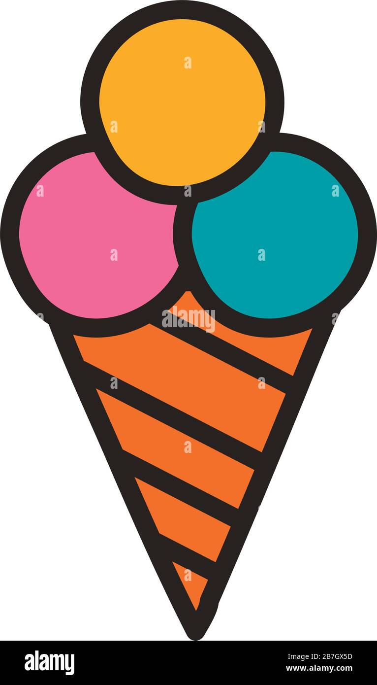 ice cream line and fill style icon Stock Vector Image & Art - Alamy