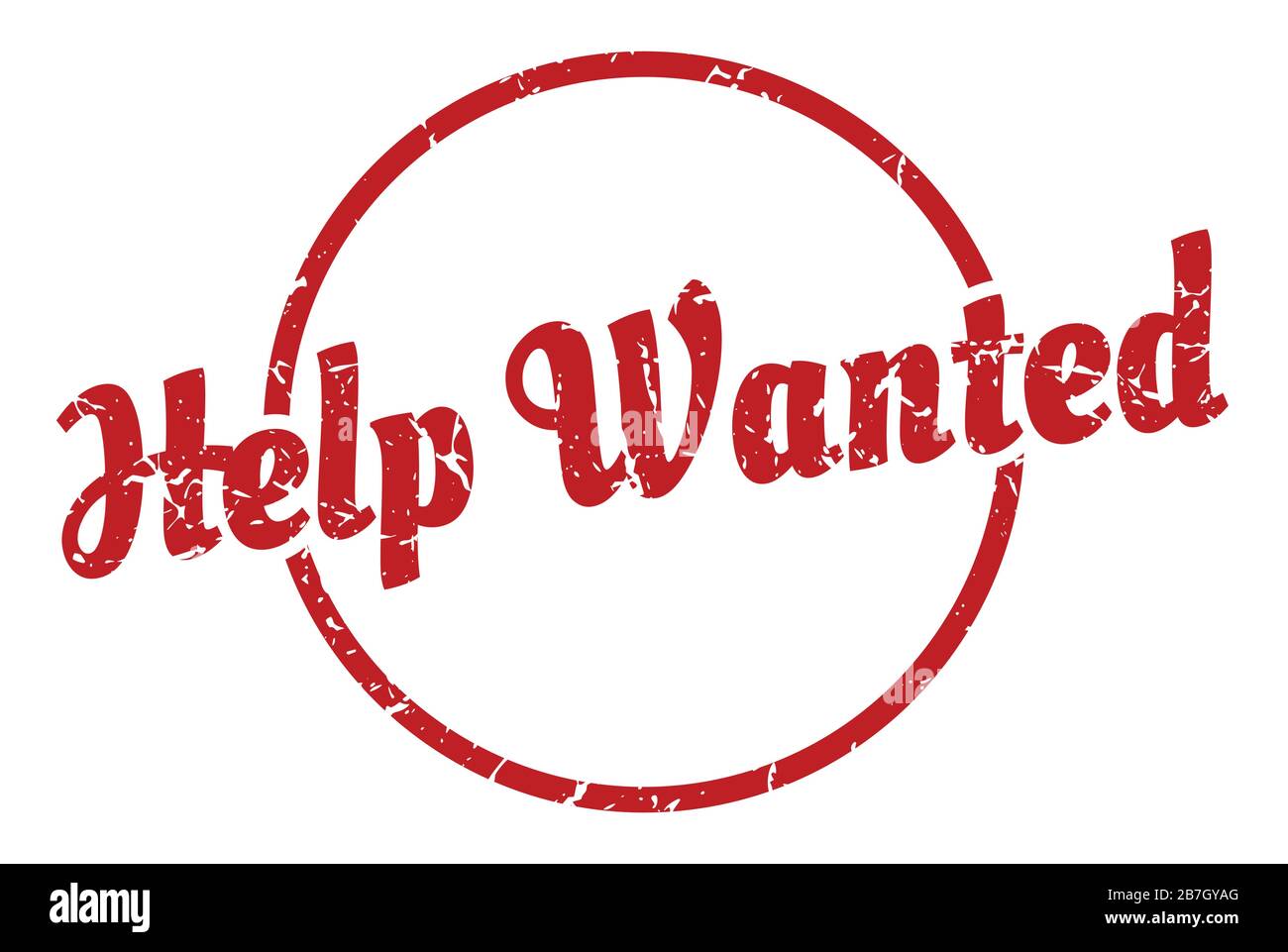 help wanted sign. help wanted round vintage grunge stamp. help wanted Stock Vector