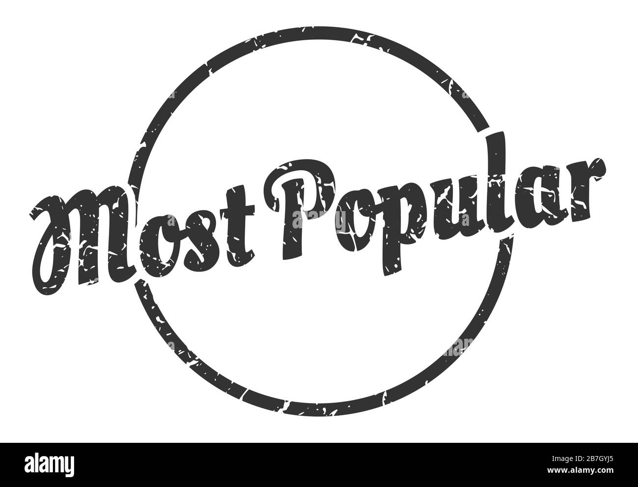 most popular sign. most popular round vintage grunge stamp. most