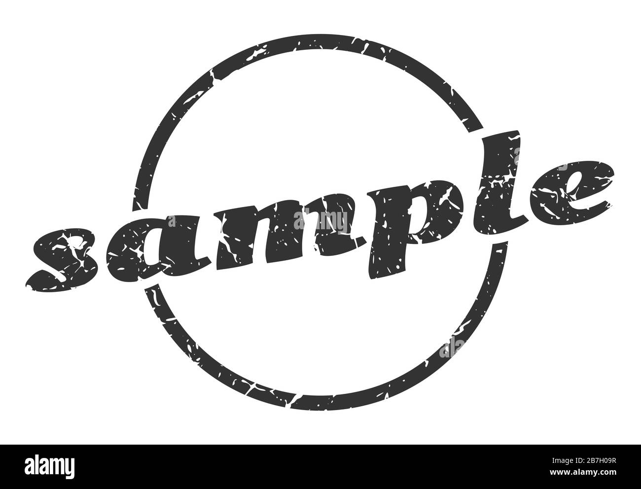 sample sign. sample round vintage grunge stamp. sample Stock Vector