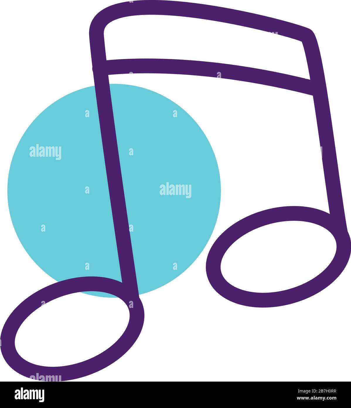 music note line style icon Stock Vector Image & Art - Alamy