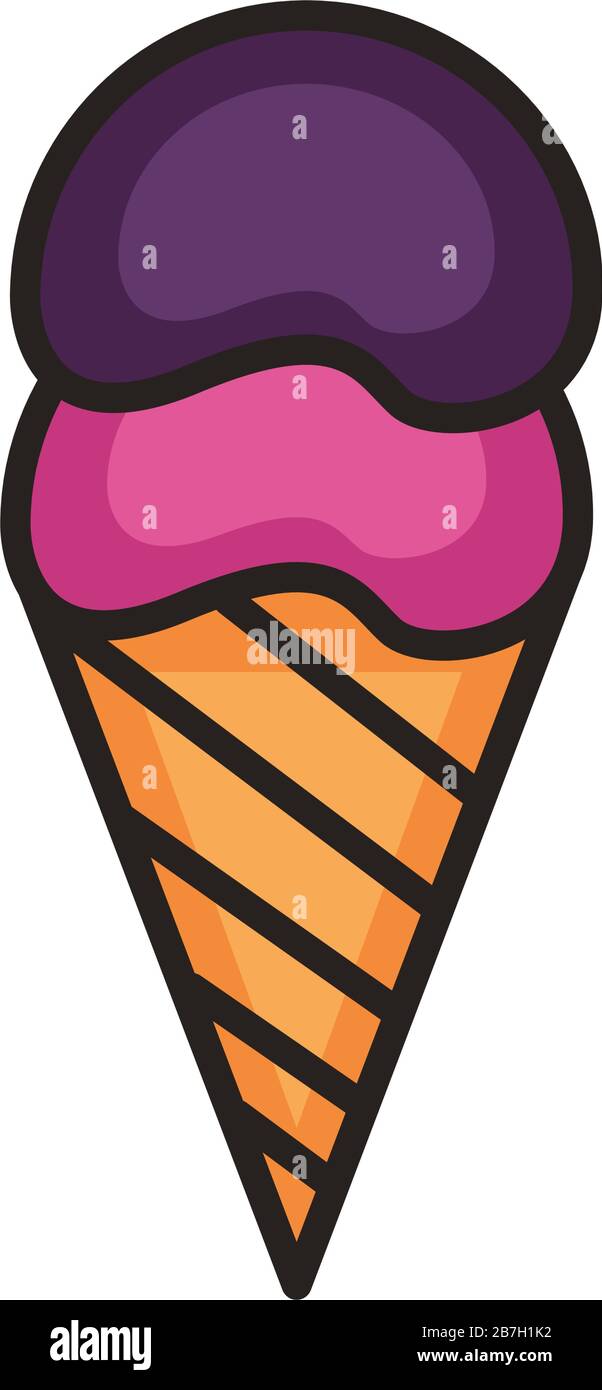 ice cream line and fill style icon Stock Vector Image & Art - Alamy