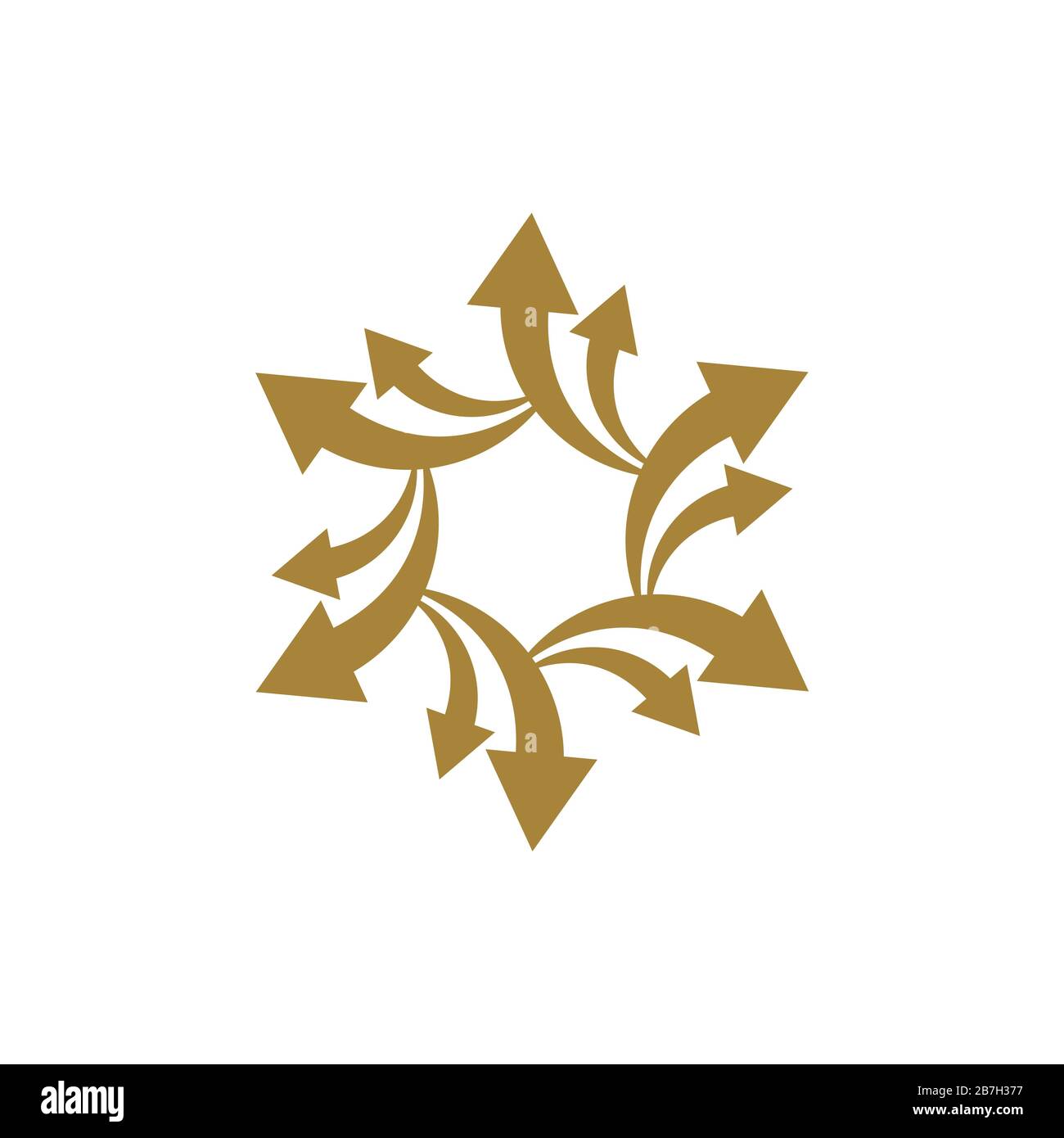 Gold Star Arrow Logo Template Illustration Design. Vector EPS 10 Stock ...