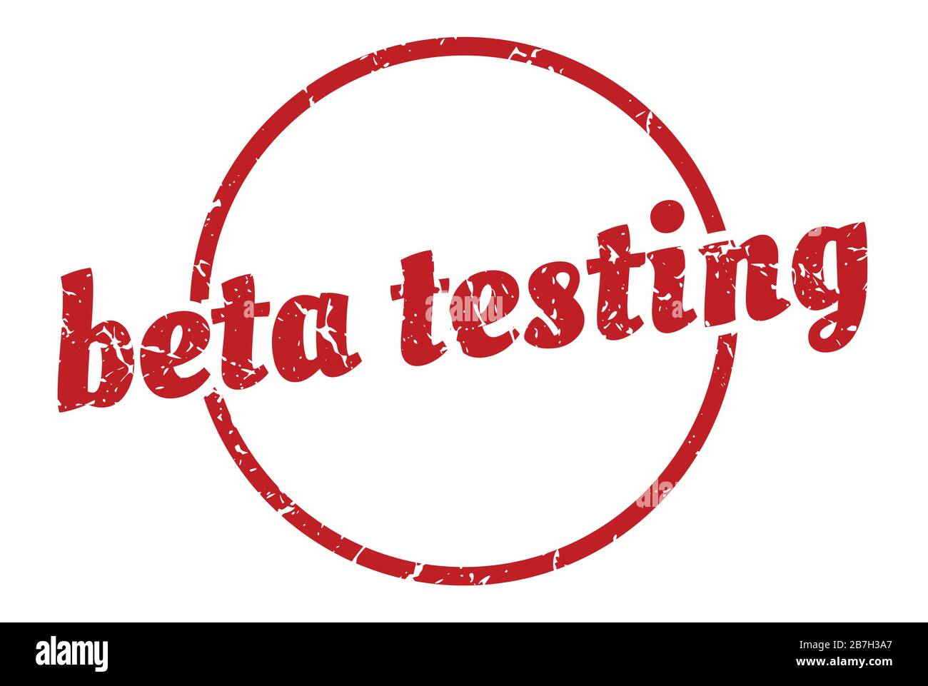 beta testing sign. beta testing round vintage grunge stamp. beta testing Stock Vector
