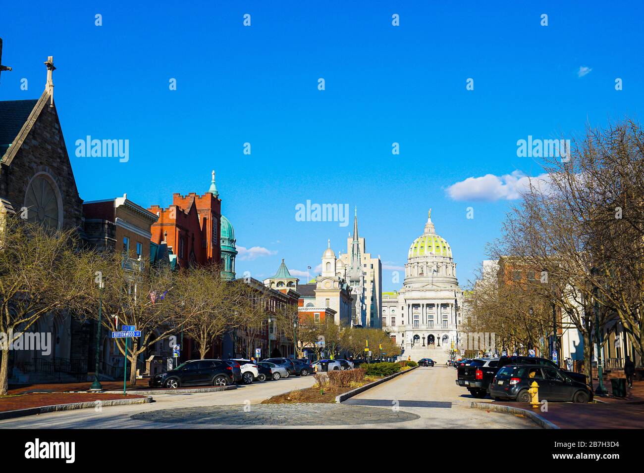 Pennsylvania State Capitol Building Stock Photo Alamy