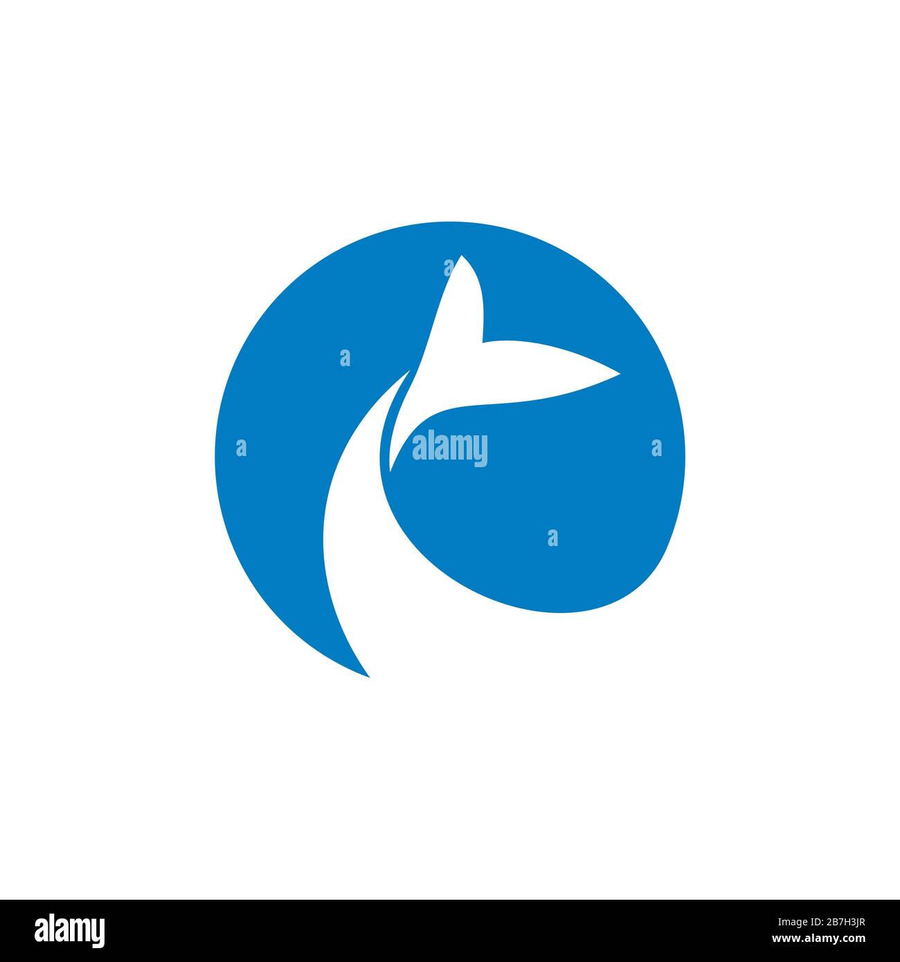Blue tail whale logo template Illustration Design. Vector EPS 10 Stock ...