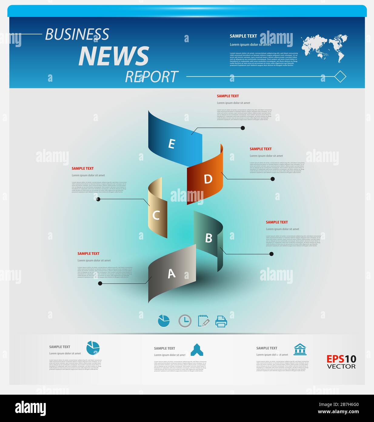 Business infographic template pack for interactive data communication ...
