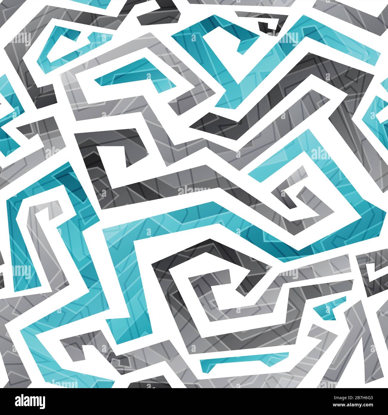 abstract blue curved lines seamless pattern Stock Vector Image & Art ...