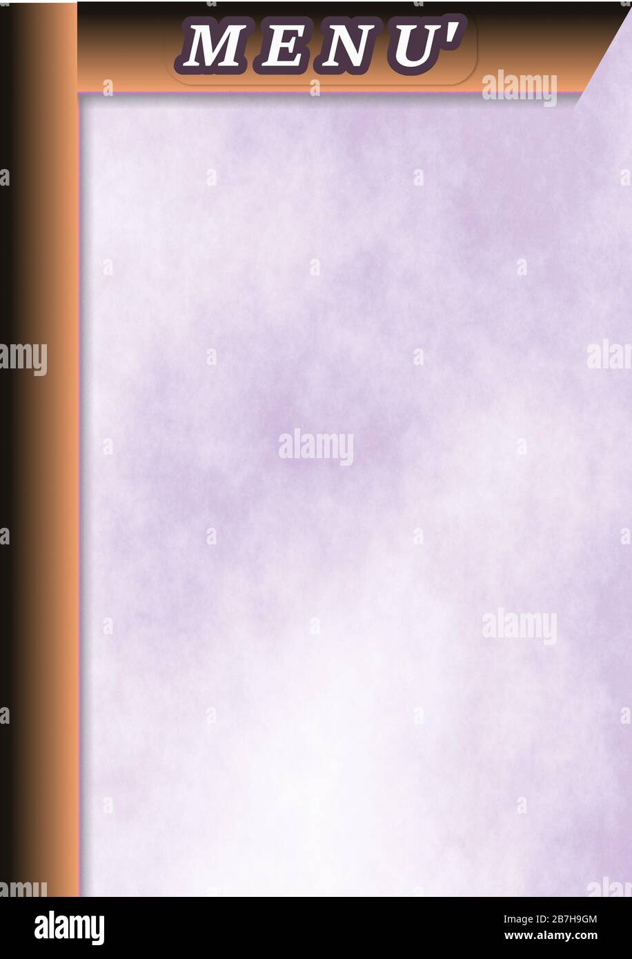 menu template customize Stock Photo - Alamy
